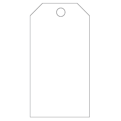 Product image for TAG,BLANK,WH,PK25