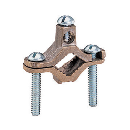 Product image for BRONZE GROUNDING CLAMP FOR WATER PIPES,