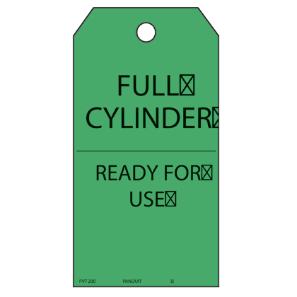 Product image for TAG,FULL CYLINDER READY..,BL/GR,PK25