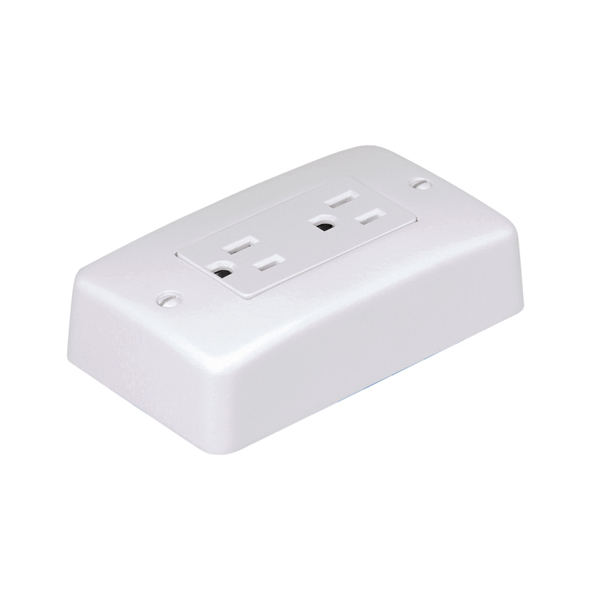 Product image for OUTLET BOX,POWER,RECT,IW,1-GANG,EA