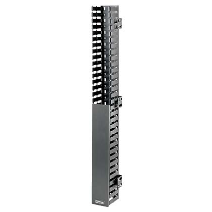 Product image for VERT CBL MGMT,FRONT,18RU,3X3X32IN,BLK,EA