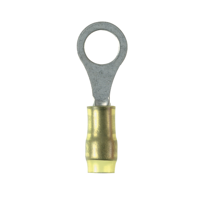 Product image for RING,NYLON INS,26-22AWG,#8 STUD,PK100
