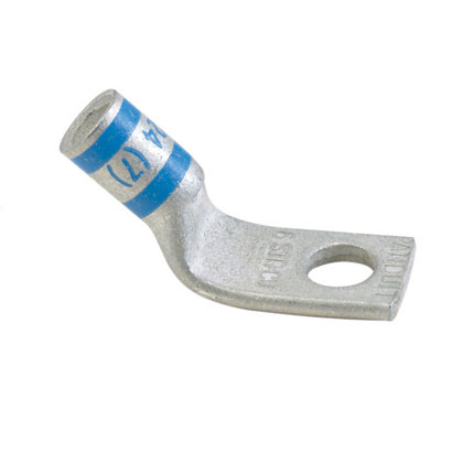 Product image for CULUG,#2AWG,SHORT,5/16STUD,45..PKG25