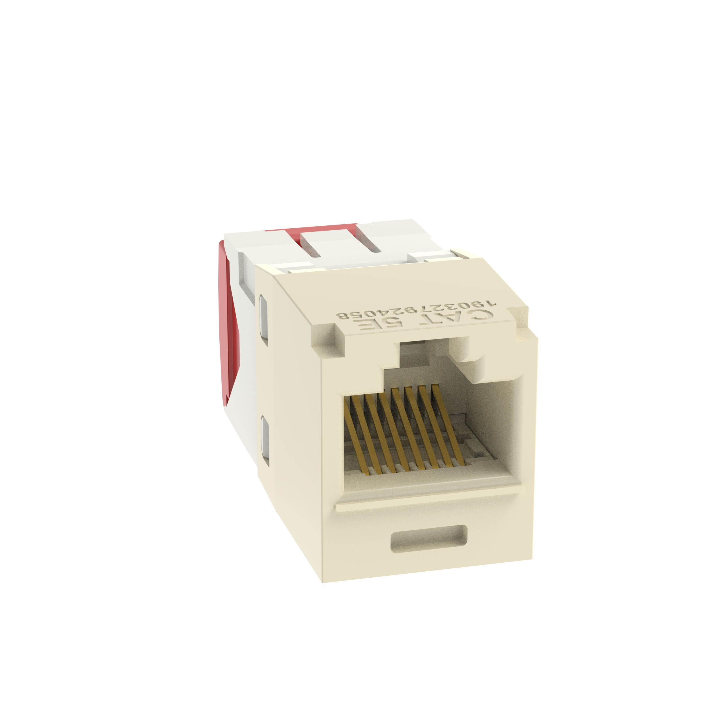 Product image for Mini-Com® UTP RJ45 Cat 5e TG Jack Module, Electric Ivory
