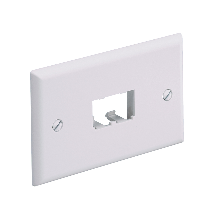 Product image for FACEPLATE,2PT,SGL.GANG,HORZ,AW,EA