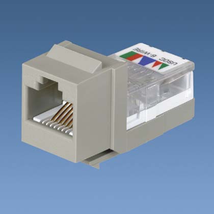 Product image for NK,6PORT/6 WIRE,USOC,CAT3,JACK MOD,OW,EA
