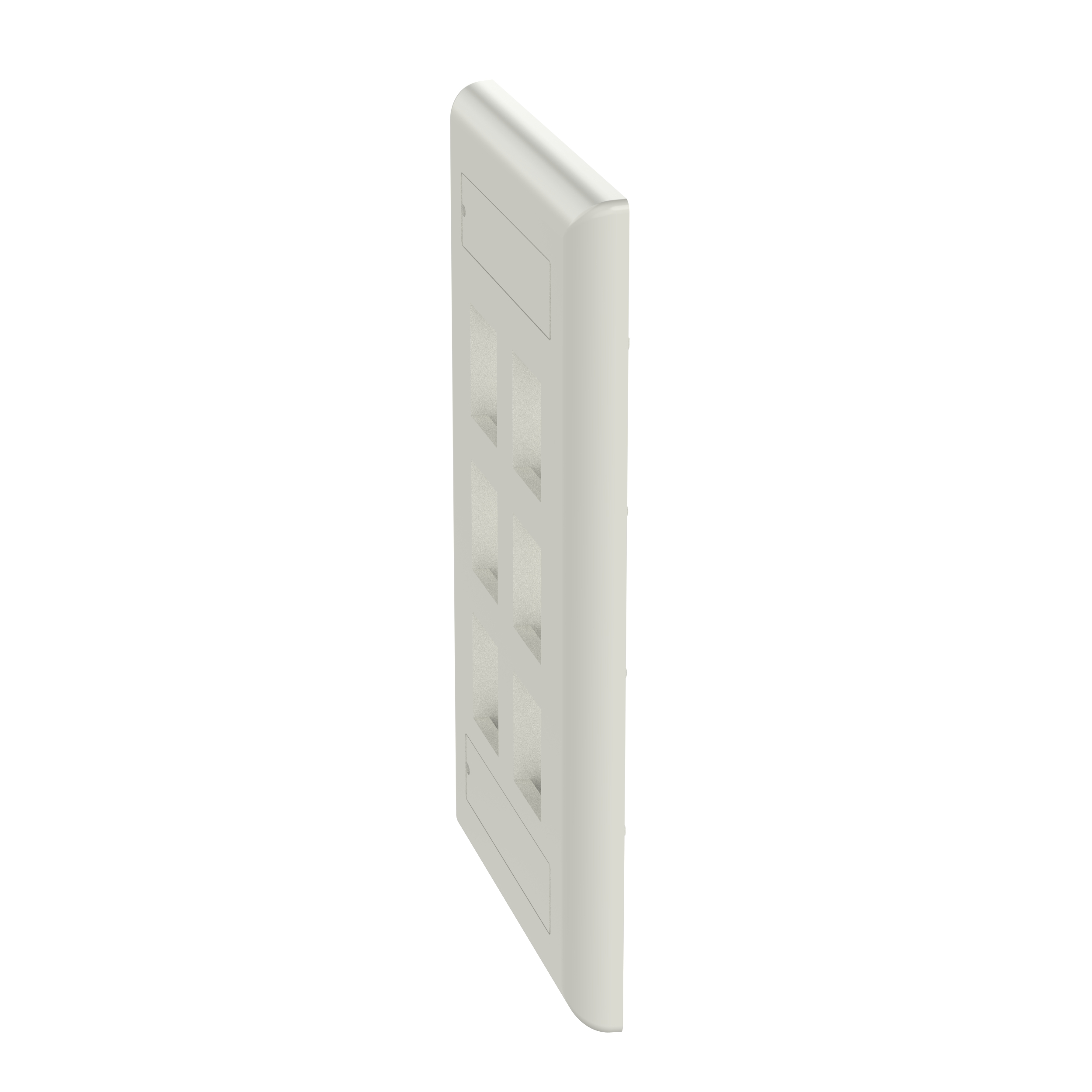 Product image for PANDUIT NK6FIWY FACEPLATE 6P 1GANG C/W LABELS AND COVERS OFF WHITE NETKEY
