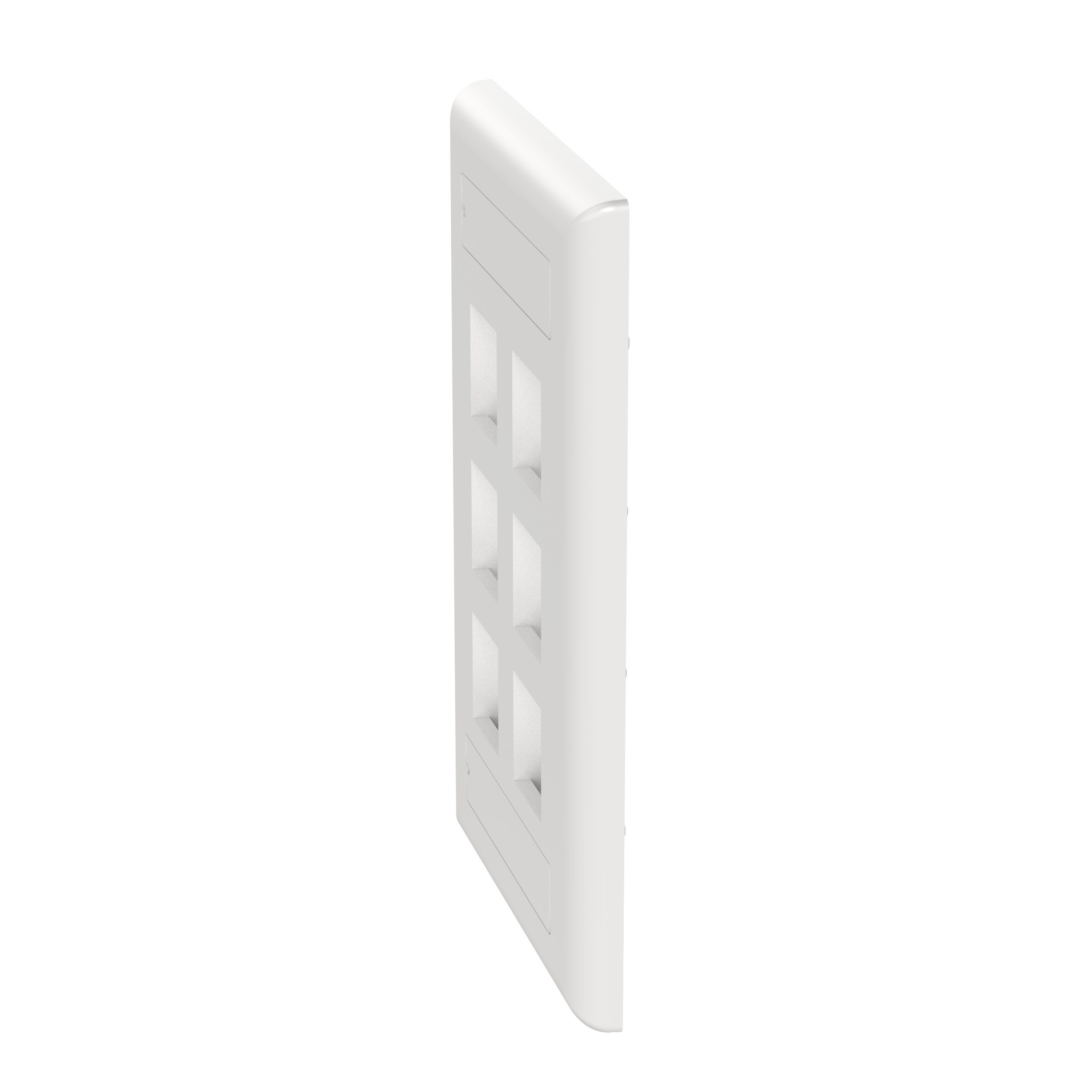 Product image for PANDUIT NK6FWHY FACEPLATE 6P WHITE 1GANG C/W LABELS AND COVERS NETKEY