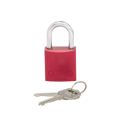 Product image for ALUMINUM PADLOCK,1.00IN SHACKLE,BR,EA