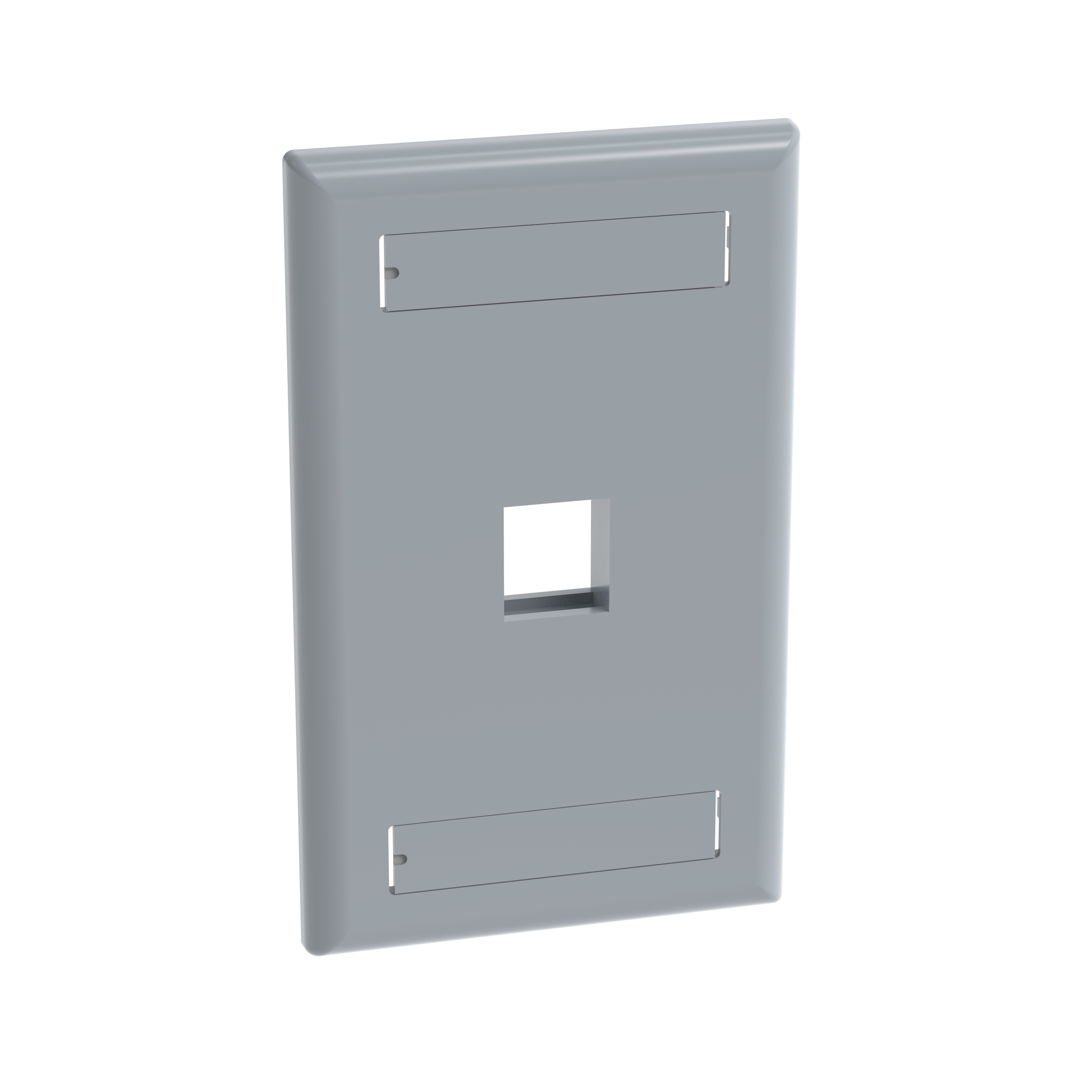 Product image for PANDUIT NK1FIGY FACEPLATE 1-PORT GREY 1-GANG C/W LABELS AND COVERS NETKEY