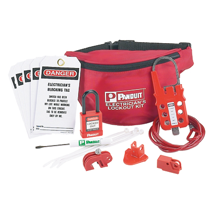 Product image for ELECTRICIAN LOCKOUT KIT,FR,RD,EA