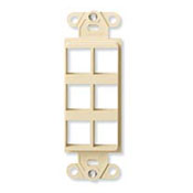 Product image for Insert multimedia Decora 6port white quickport