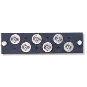 Product image for Plate mounting BNC 6-pack loaded