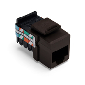 Product image for Connector UTP CAT-3 RJ-45 plug brown