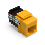 Product image for Connector UTP CAT-3 RJ-45 plug yellow