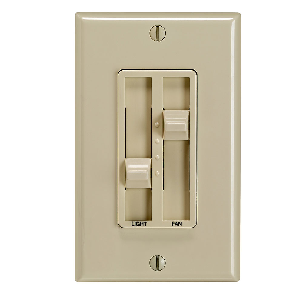 Product image for Dimmer slide electro-mechanical 1-pole 120V 300W 1.5AMP ivory
