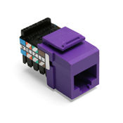 Product image for Connector 8P8C snap-in voice-grade purple