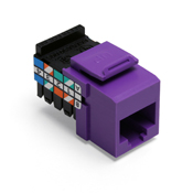Product image for Connector UTP CAT-3 RJ-45 plug purple