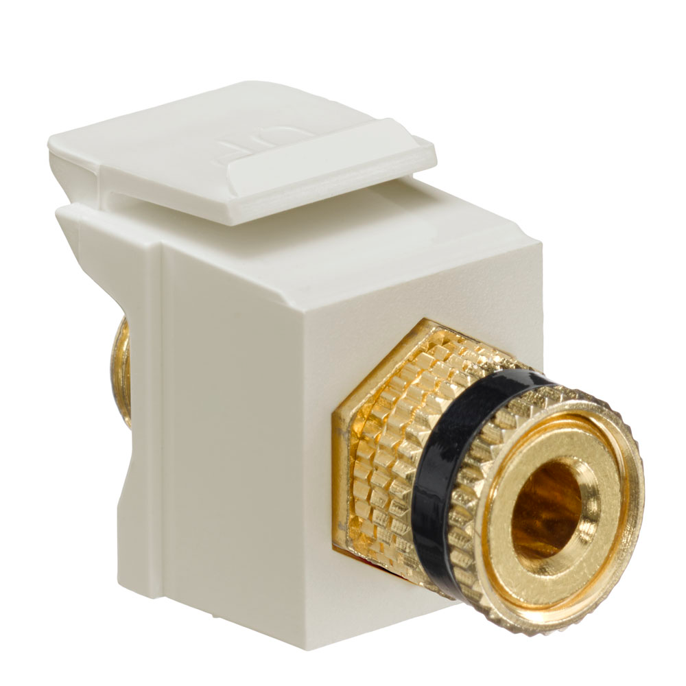 Product image for Connector binding post black Stripe quickport