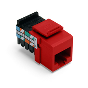 Product image for Connector UTP CAT-3 RJ-45 plug crimson