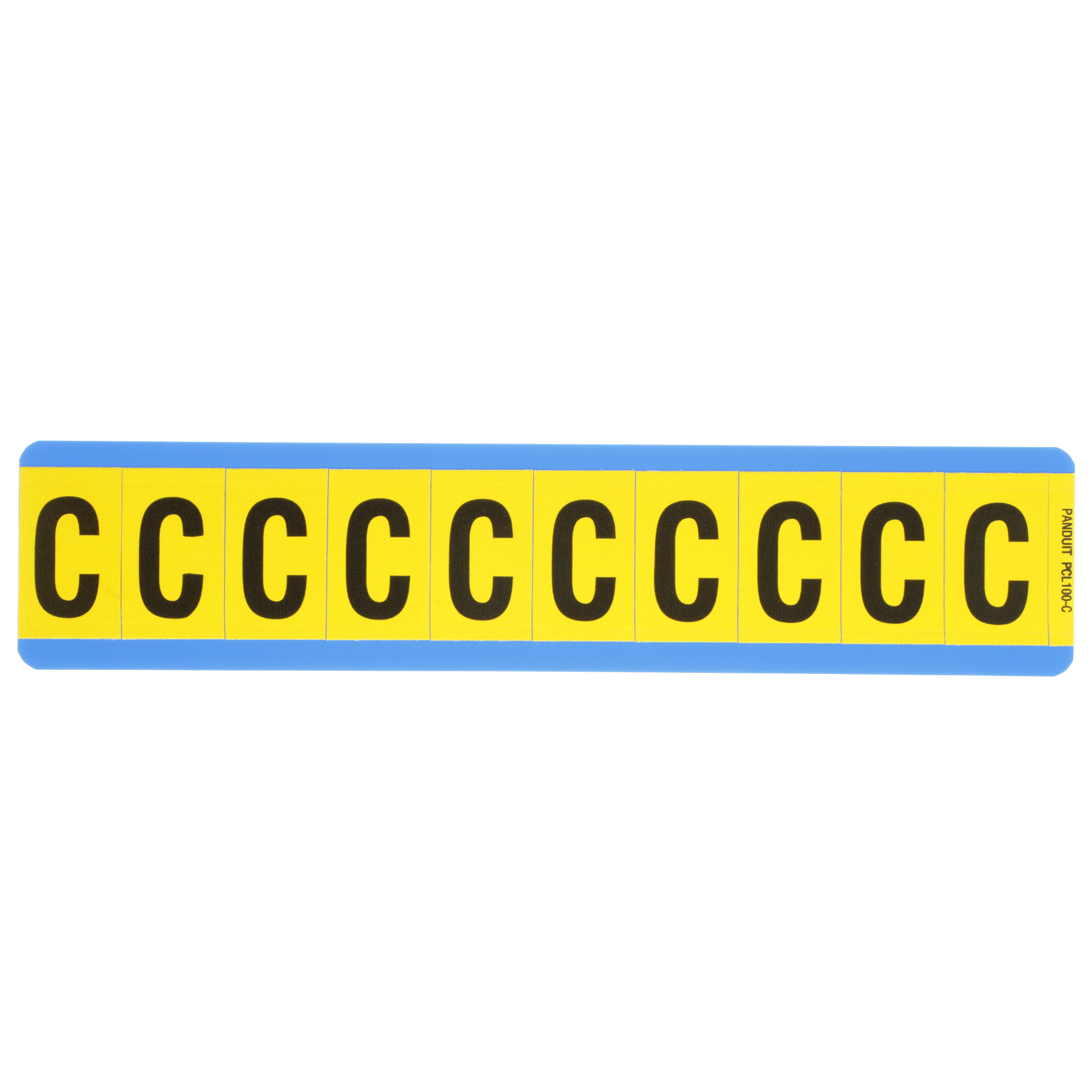 Product image for LETTER,1.00 IN VNYL CLOTH,'C',BL/YL,PK25