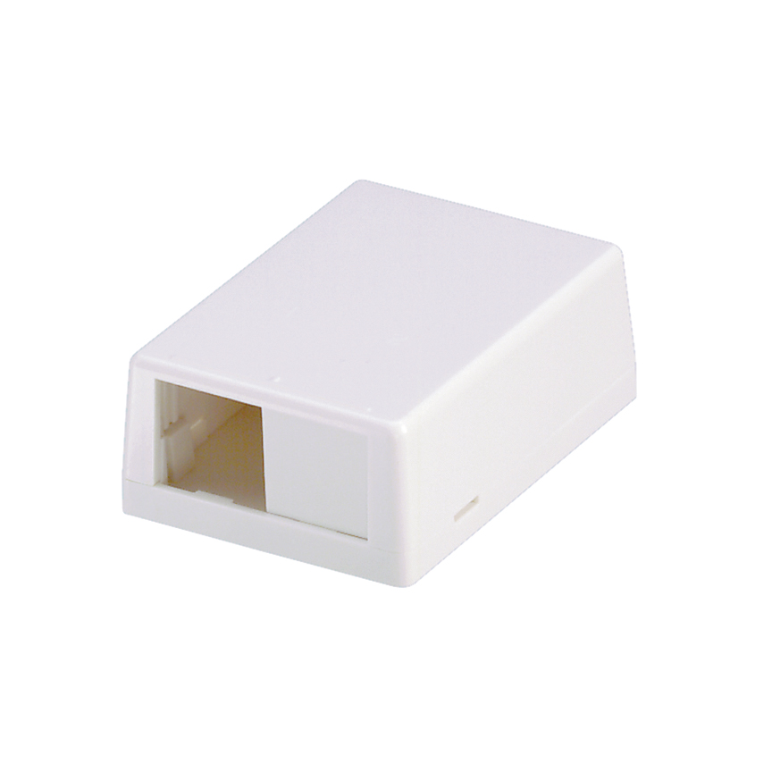Product image for Box surface mount Mini-Com 2-ports off white