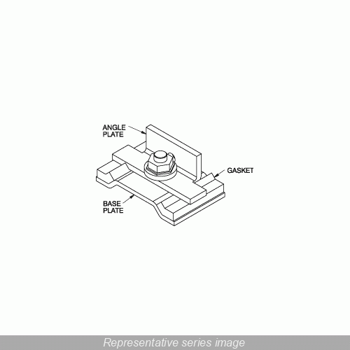Product image for HAMMOND 1485CS9 WIREWAY LAY-IN 4"X4" ANGLE SEALING PLATE FITTING NEMA12