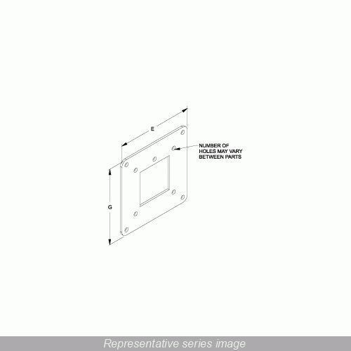 Product image for NEMA 4XWIREWAY8X8 REDUCER 8TO6