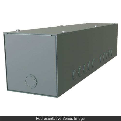 HAMMOND CGT1866 TYPE 1 GUTTER TROUGH W/KO 6X6X18