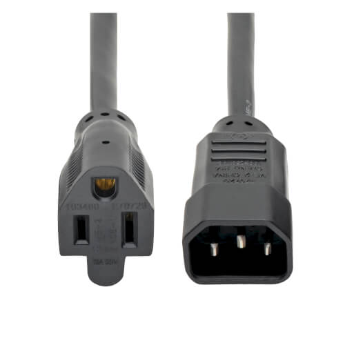 Product image for 1FT,C14/5-15R,10A,18AWG