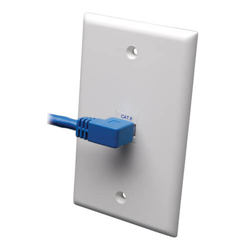 Product image for 3FT BLU LFT-ANGL CT6 PTCH CBL