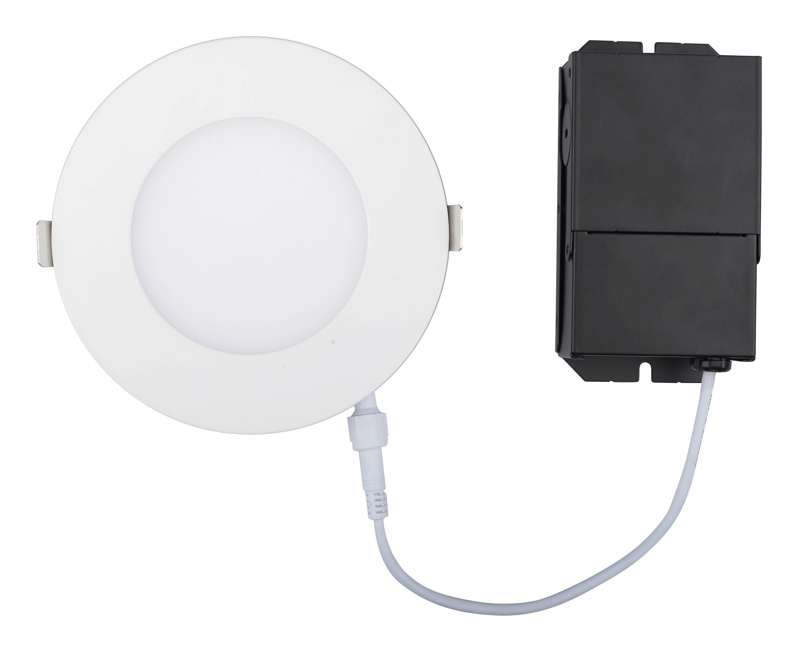 Product image for 6IN SLIM DOWN LIGHT ROUND 90CRI 4000K DIMMING WET LOCATION WHITE