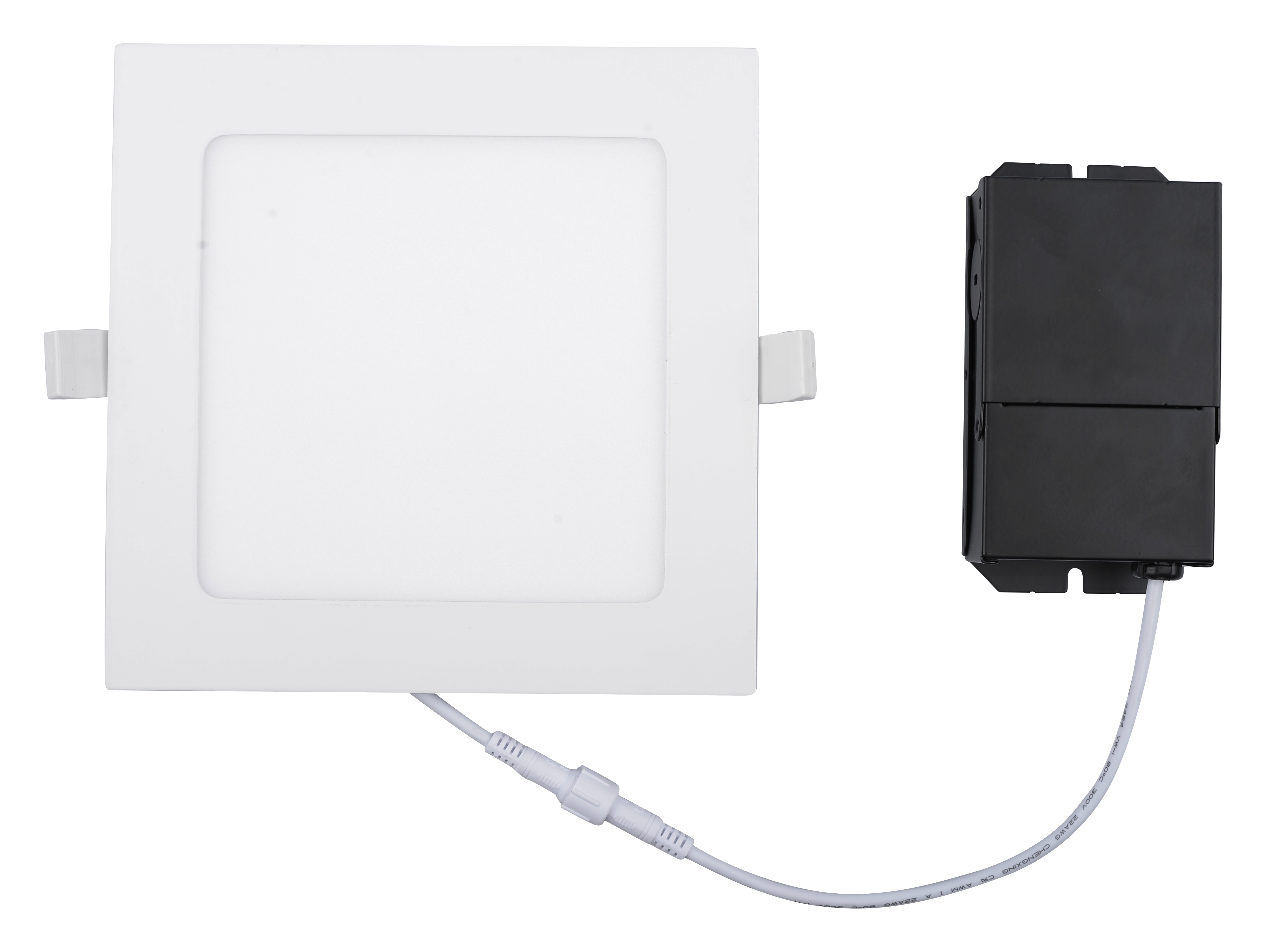Product image for 6IN SLIM DOWN LIGHT SQUARE 90CRI 4000K DIMMING WET LOCATION WHITE