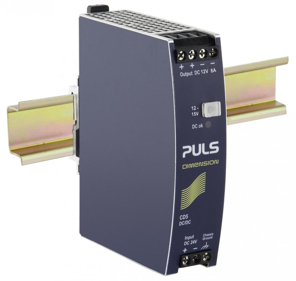 Product image for DC/DC, 24VDC/12VDC, 96W