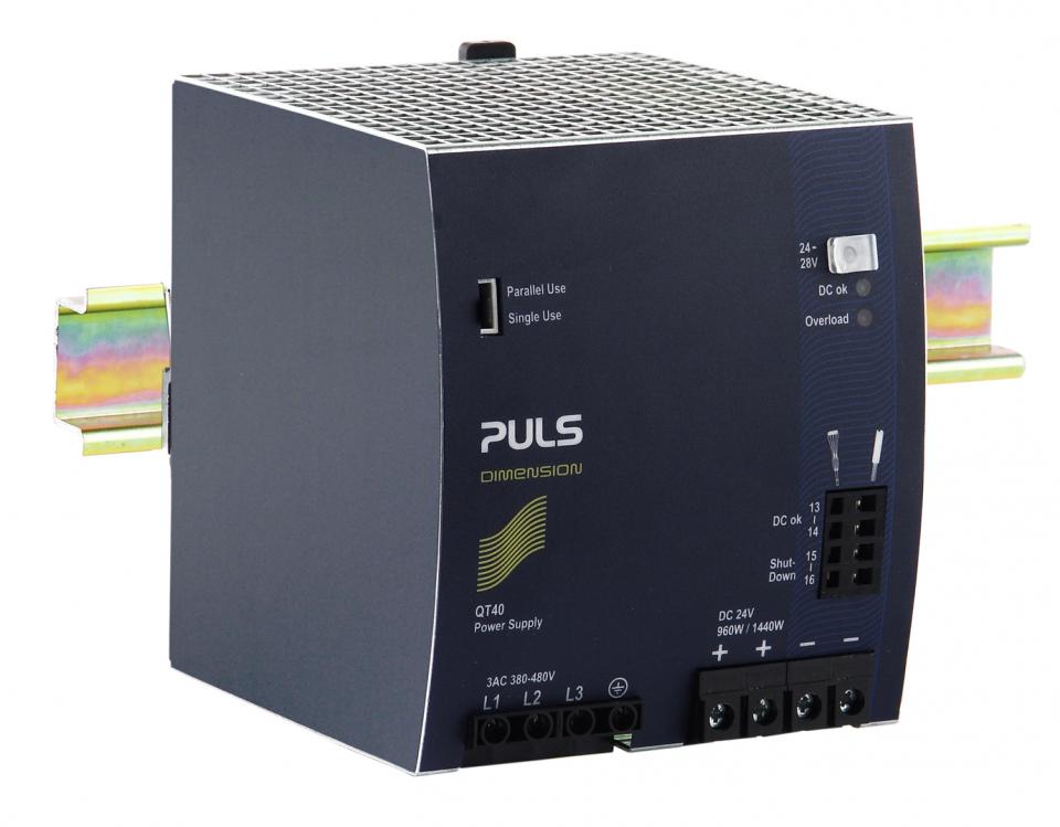 Product image for PWR SUPPLY, 3PH, 24-28VDC, 960W QT