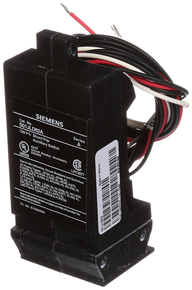 Product image for SHUNT FOR JD,LD, 1 AUXILIARY SWITCH