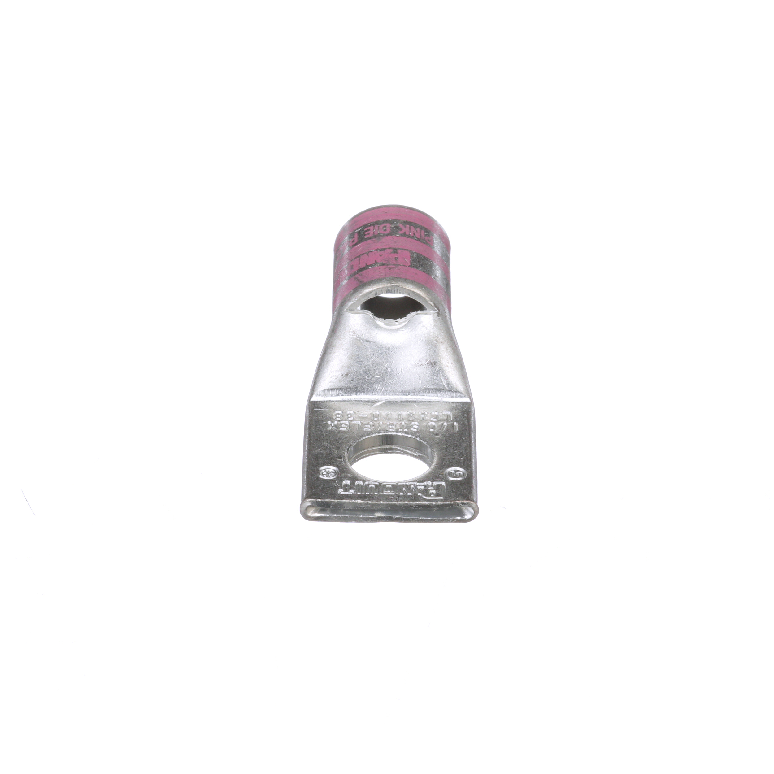 Product image for Pan-Lug™ LCAX1/0-38-X Comp. Lug, 1/0, Flex, Tin Plt Copper, One 3/8" Stud, PK10