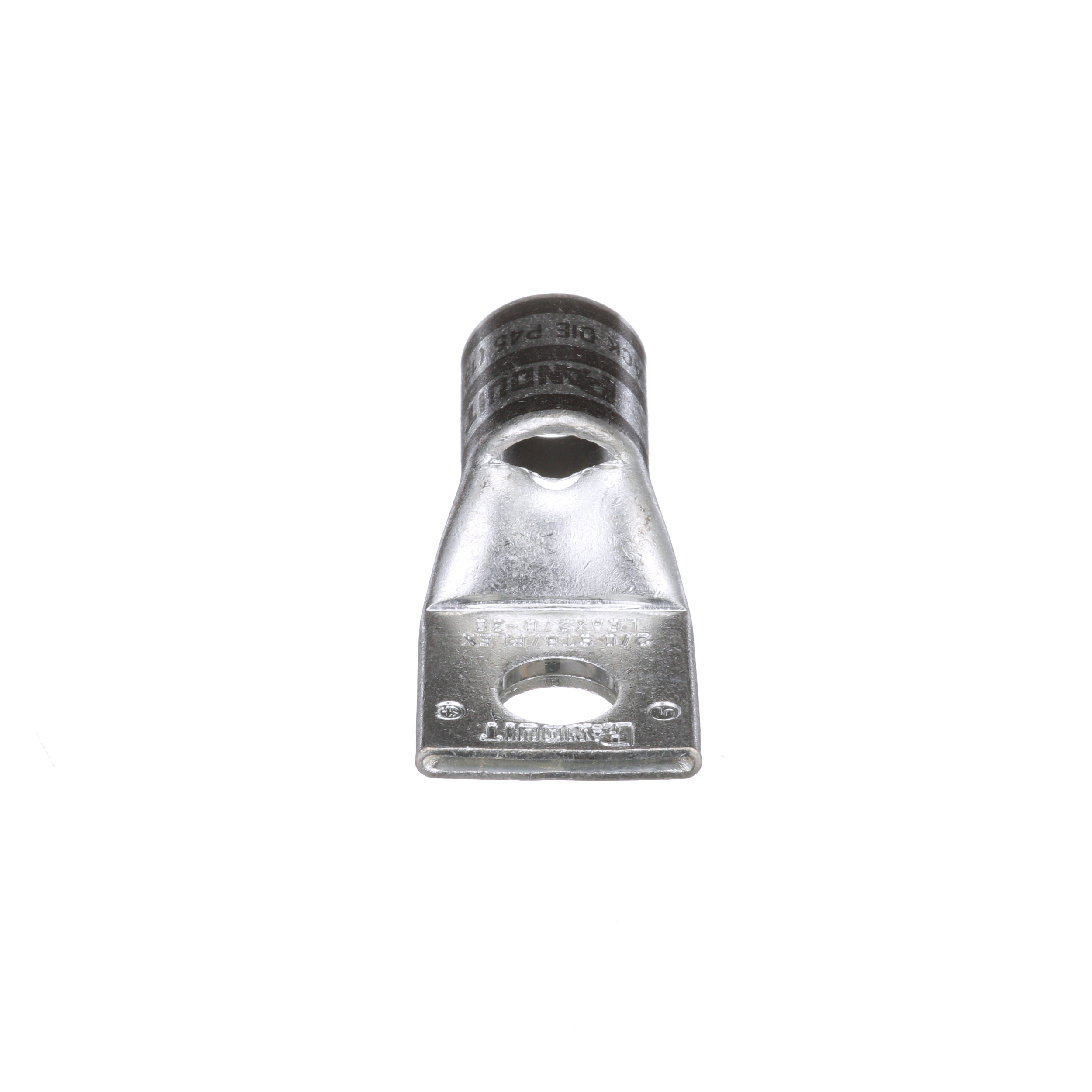 Product image for Pan-Lug™ LCAX2/0-38-X Comp. Lug, 2/0, Flex, Tin Plt Copper, One 3/8" Stud, PK10