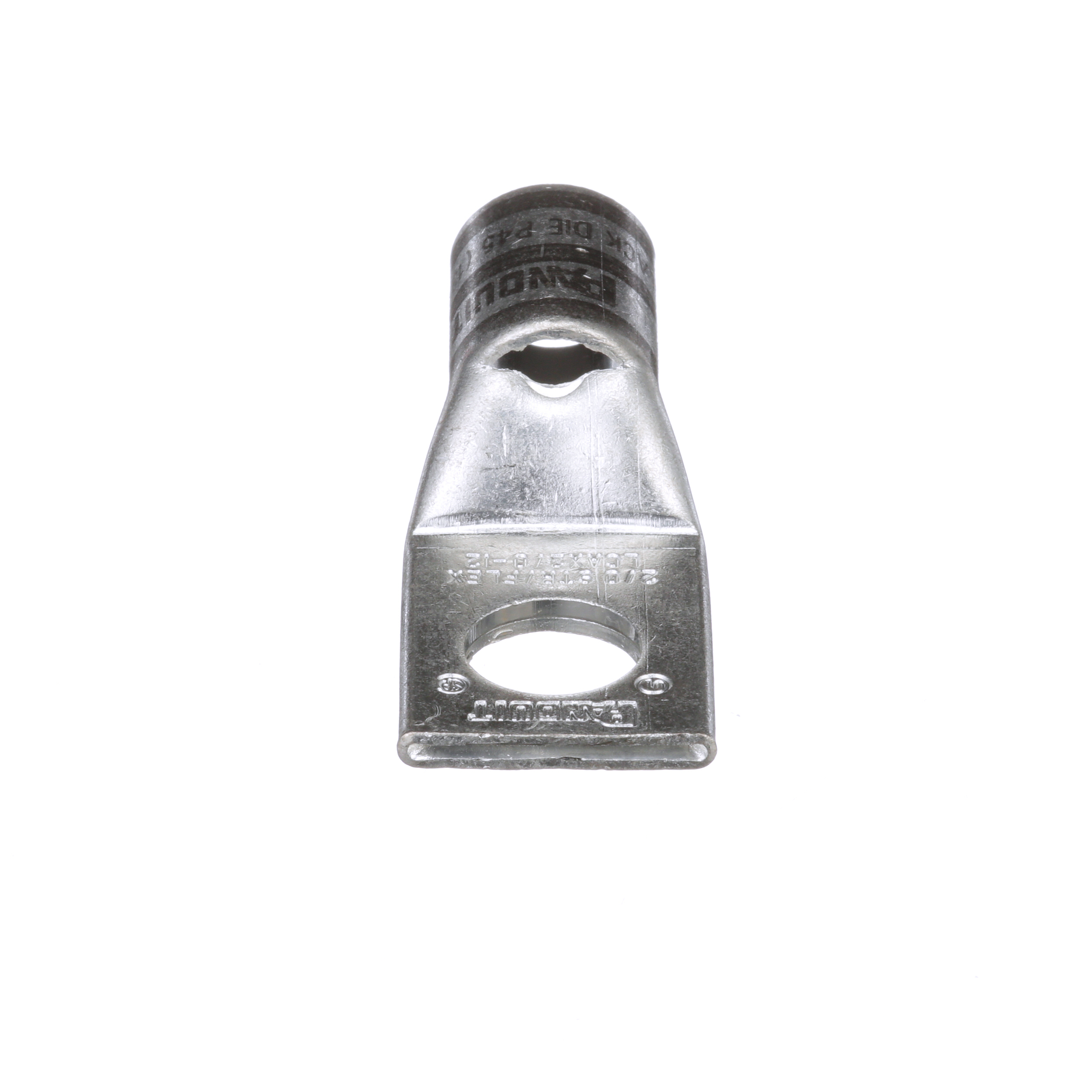 Product image for Pan-Lug™ LCAX2/0-12-X Comp. Lug, 2/0, Flex, Tin Plt Copper, One 1/2" Stud, PK10