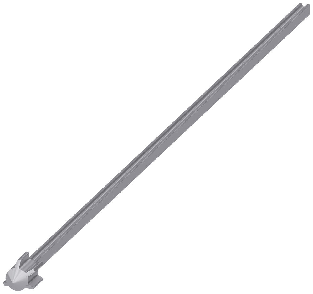 Product image for BRKR 3VA SHAFT FOR METAL RHO 24IN
