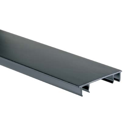 Product image for PANDUIT HC4LG6 COVER DUCT 4"W 6'L PVC HINGED LIGHT GREY
