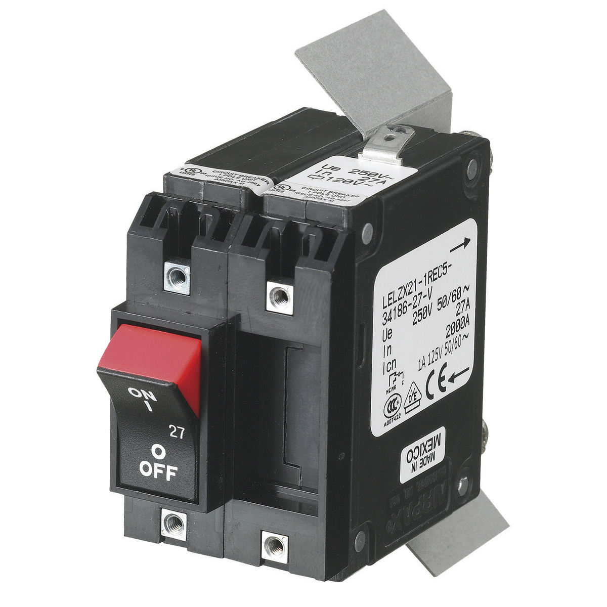Product image for 15A/240VAC 2P CIRCUIT BREAKER, 1PH