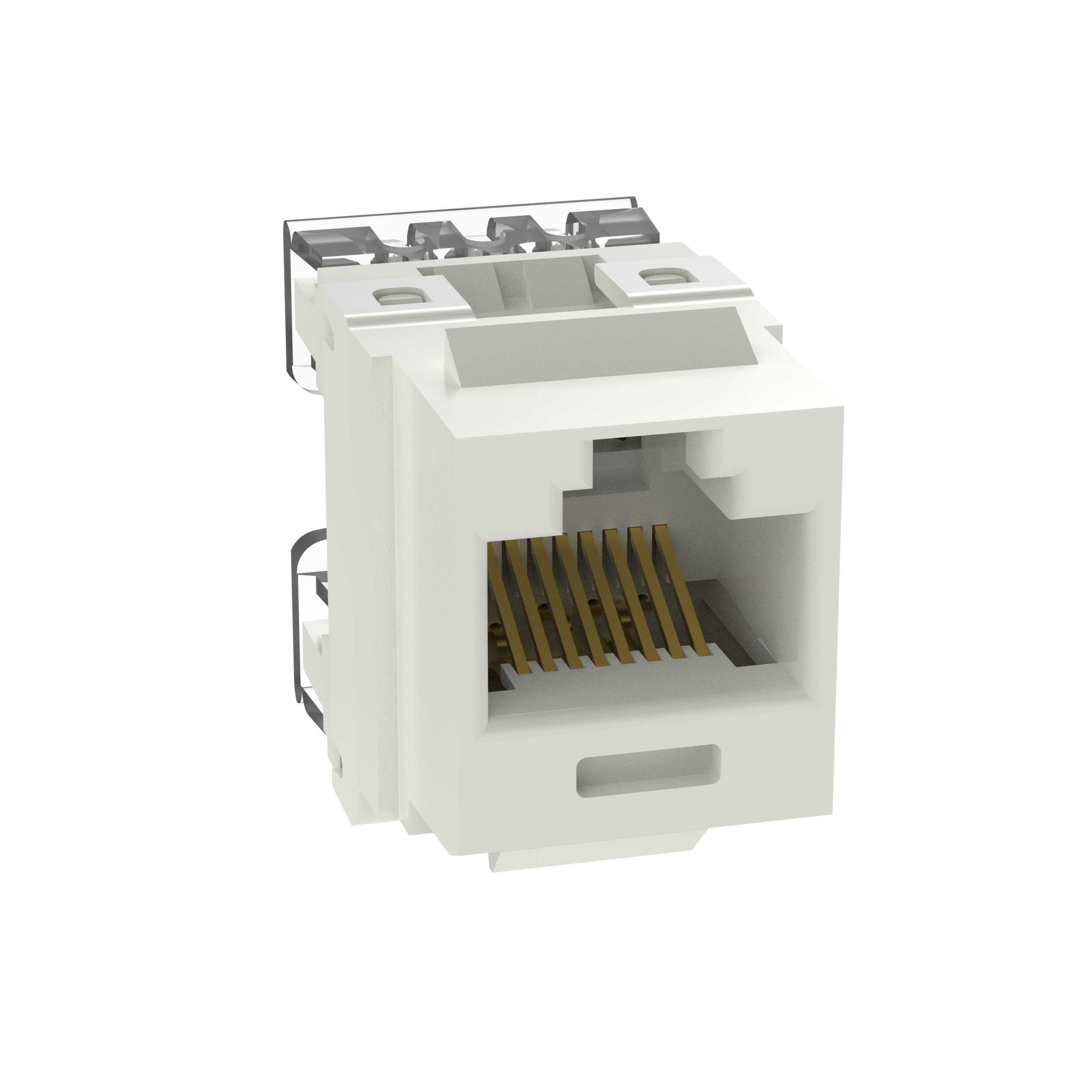 Product image for NetKey Cat 5e Punchdown Jack, Int'l White