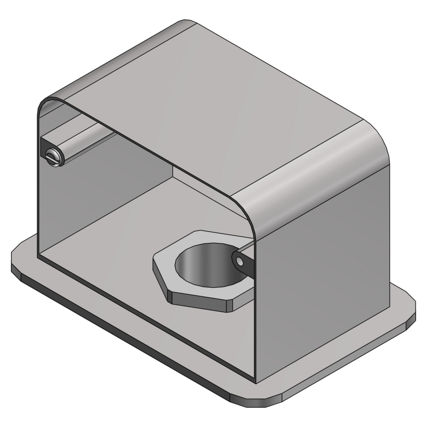 Product image for 50BASE ALUMINUM FLOOR BOX PLATE