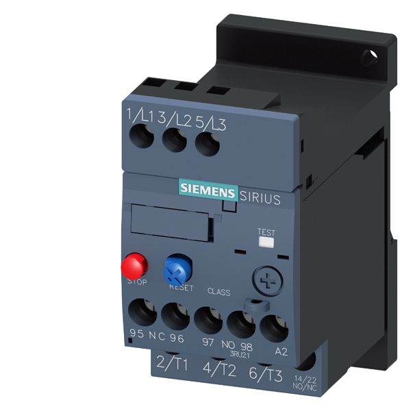 Product image for Relay overload 3-pole screw terminal 4A 690V SZ-S00