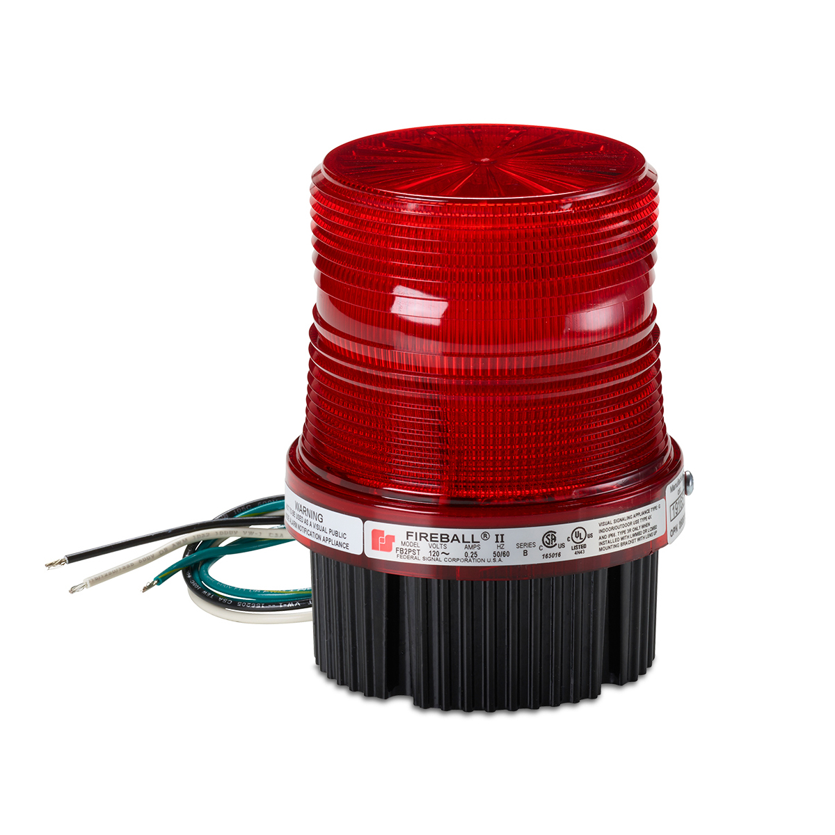 Product image for FIREBALL LED WARNING LIGHT 120-240V RED