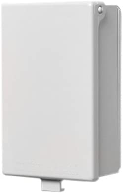 Product image for Box cover 1 gang vertical/white