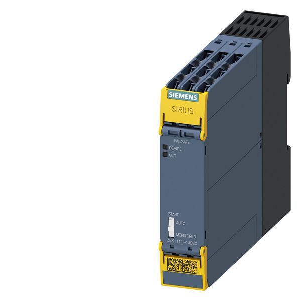 Product image for SIEMC 3SK1111-1AB30 SAFETY RELAY 3NO 1NC 24VAC/DC