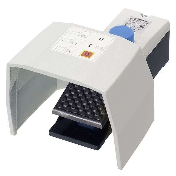 Product image for SAFETY FOOT SW, 1-PEDAL, 2NO+2NC,W/HOOD