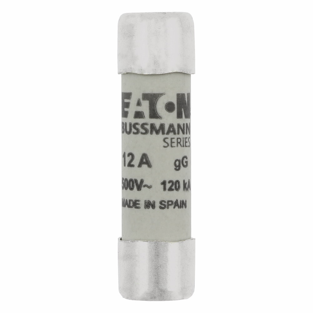 Product image for CYLINDRICAL FUSE 10 X 38 12A GG 500V AC